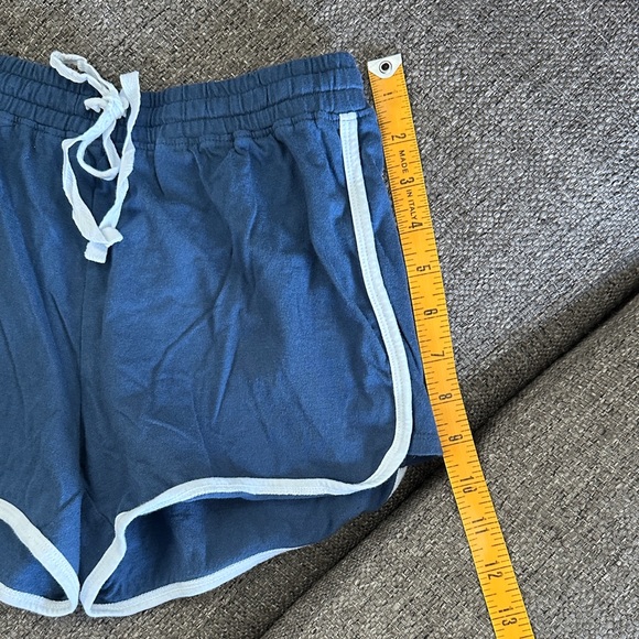 Aeropostale Slate Blue Athletic Shorts with White Accents Small - Picture 5 of 7